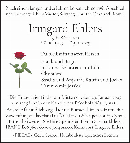 Irmgard Ehlers